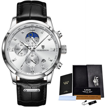 ساعات رجال الأعمال ماركة جلد فاخر أنيقة للازياء-فرست ديلز-firstdailydeal